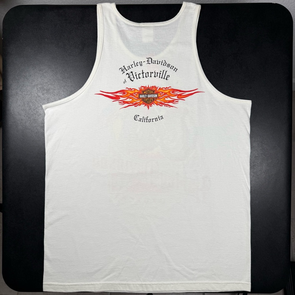 Lot of 2 - NWT Vintage Harley-Davidson Tank Top Biker Eagle USA Flag  XL - Picture 6 of 15